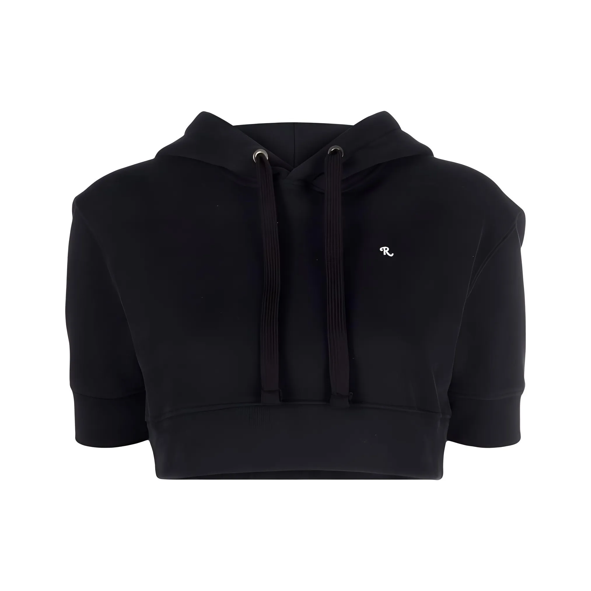 RAF SIMONS Cropped Short sleeve Hoodie