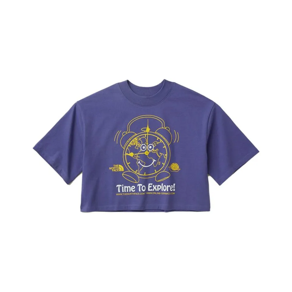 Online Ceramics X THE NORTH FACE TNF X Online Ceramics SS23 Co branded Series T Shirts Women's Purple