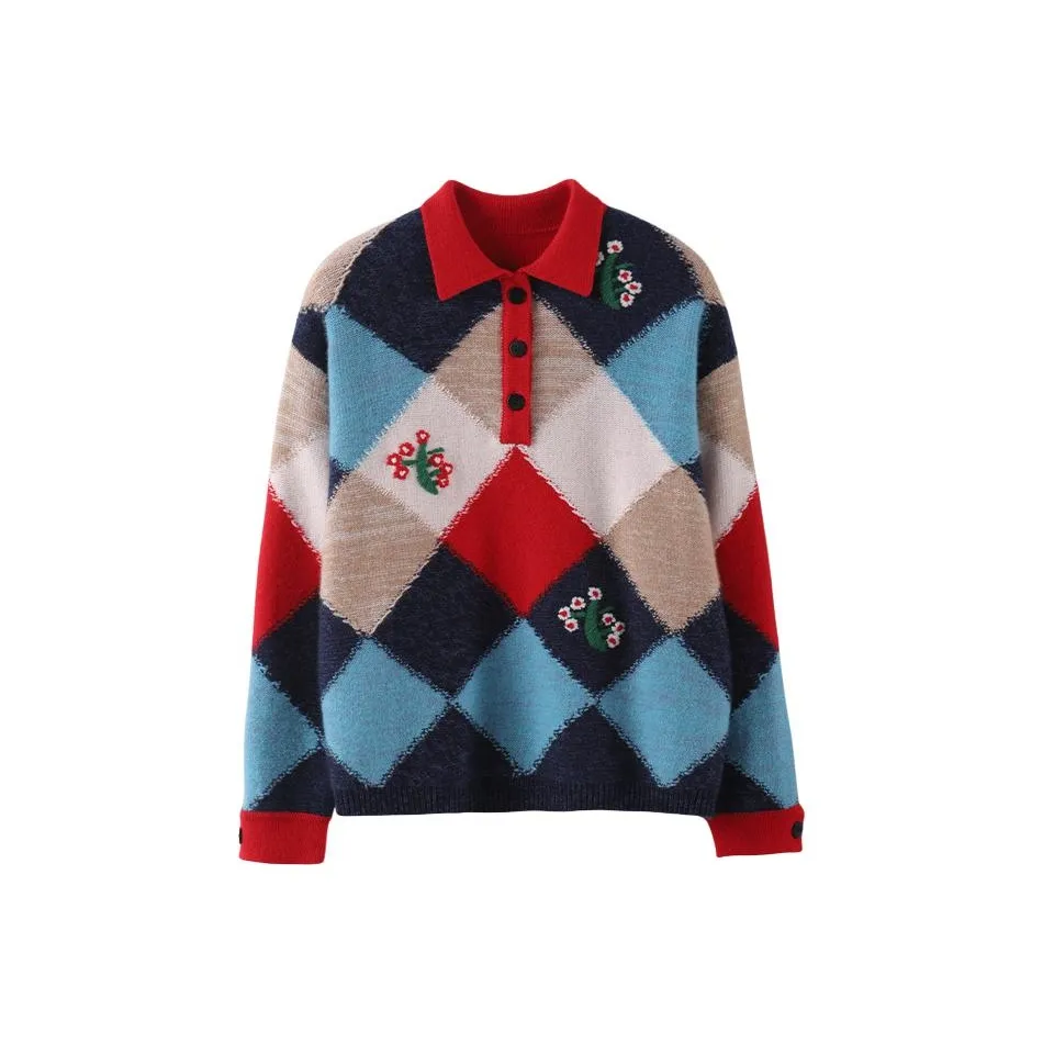 MAIGRE SIMHAT Кашемировый свитер женский красный