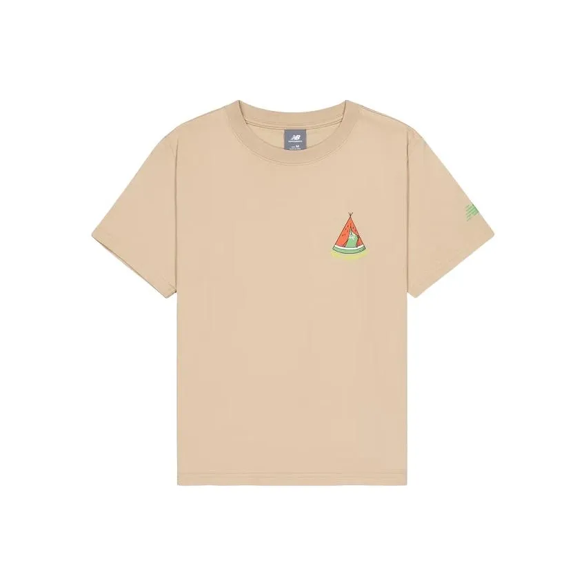 New Balance Drop Shoulder Sleeve T Shirt Women's Khaki