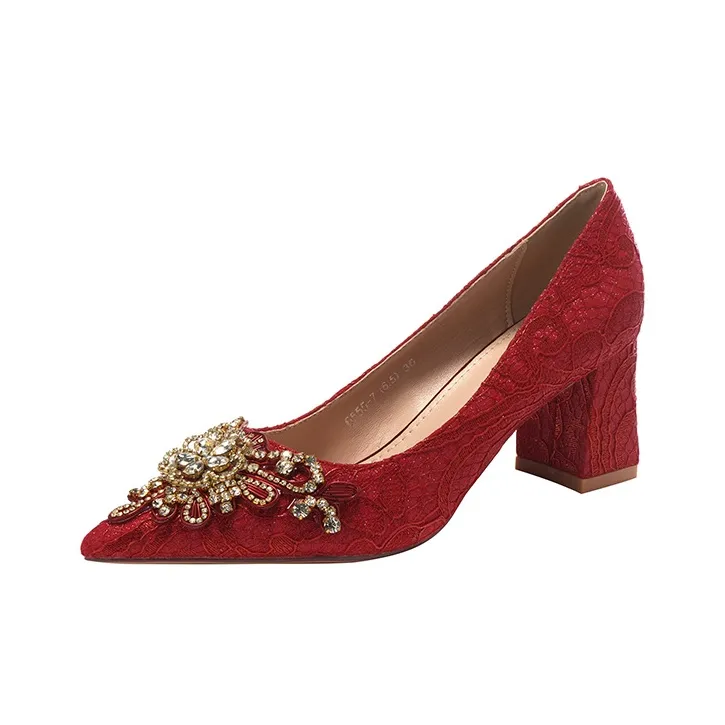 Zomila Грубый каблук Высокие каблуки Женские Красный