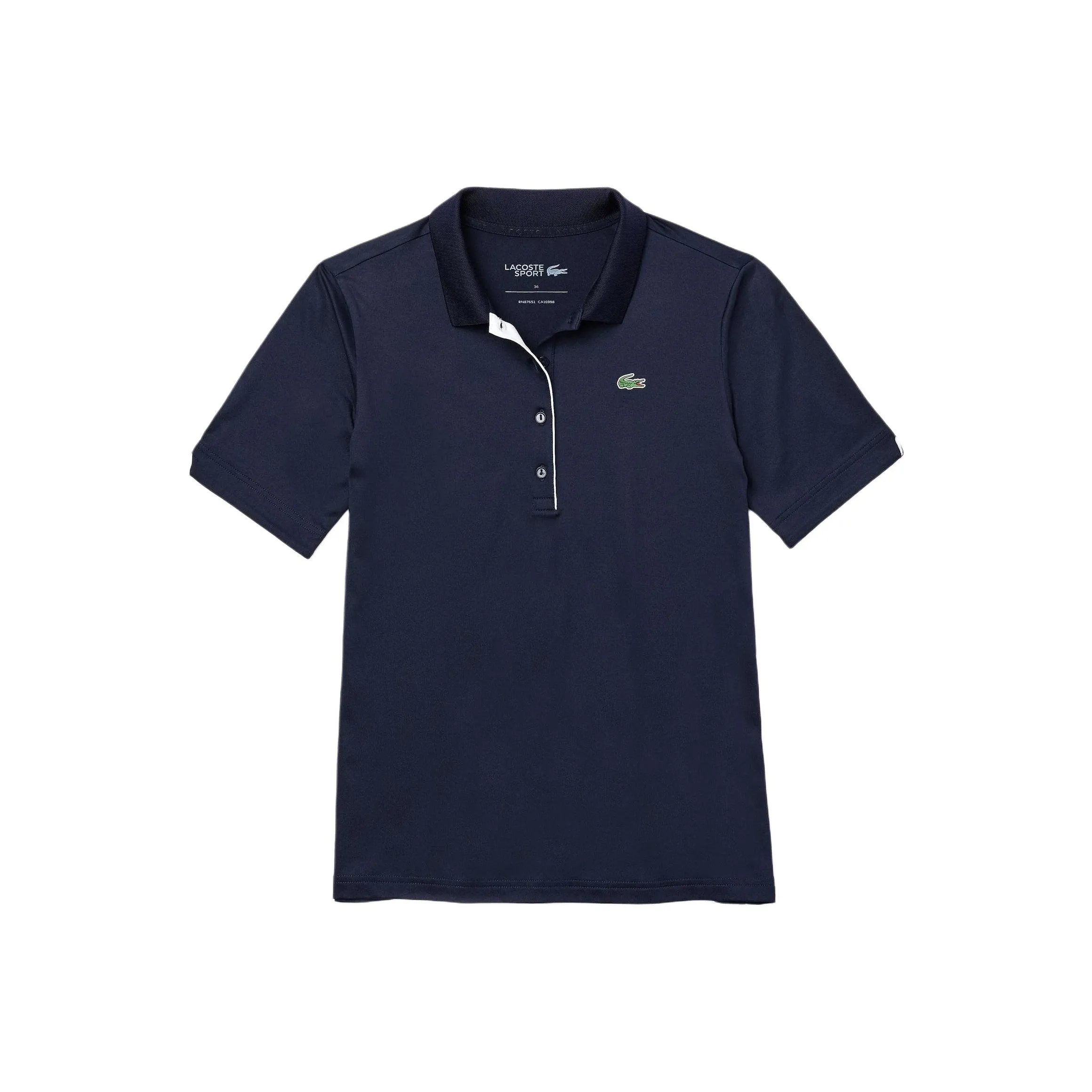 LACOSTE Collaboration Sport Дышащая Эластичная Поло для гольфа Женская Морской синий