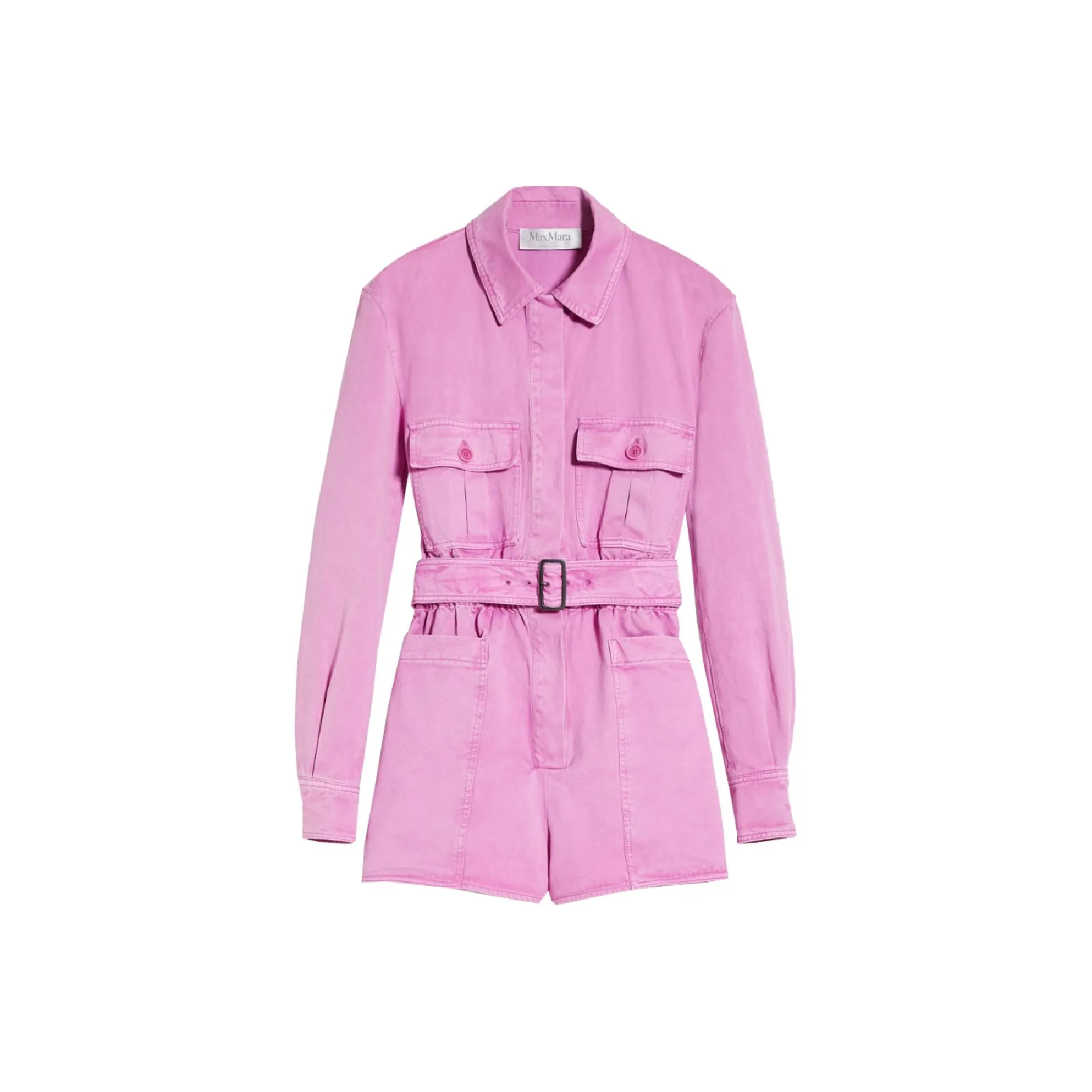 MaxMara Belted Long Sleeved Jumpsuit