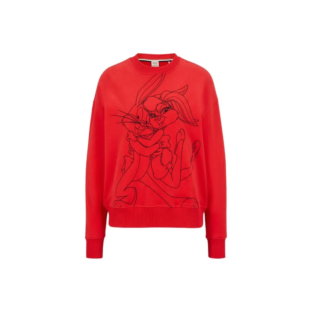 HUGO BOSS x Looney Tunes SS23 Sweatshirt Women's Red