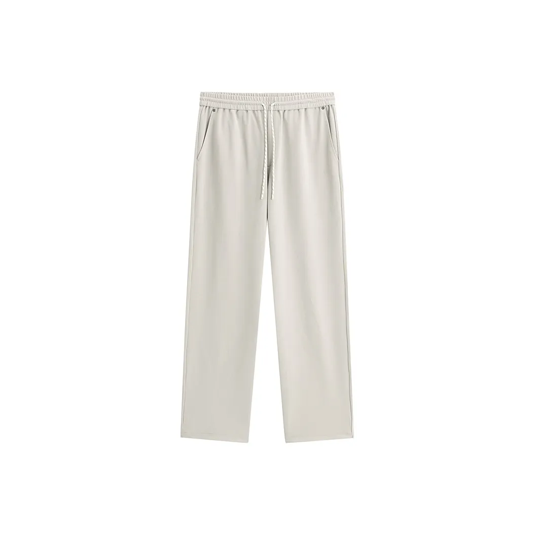 PEACEBIRD MEN Повседневные брюки Мужские Светло-серые 1
