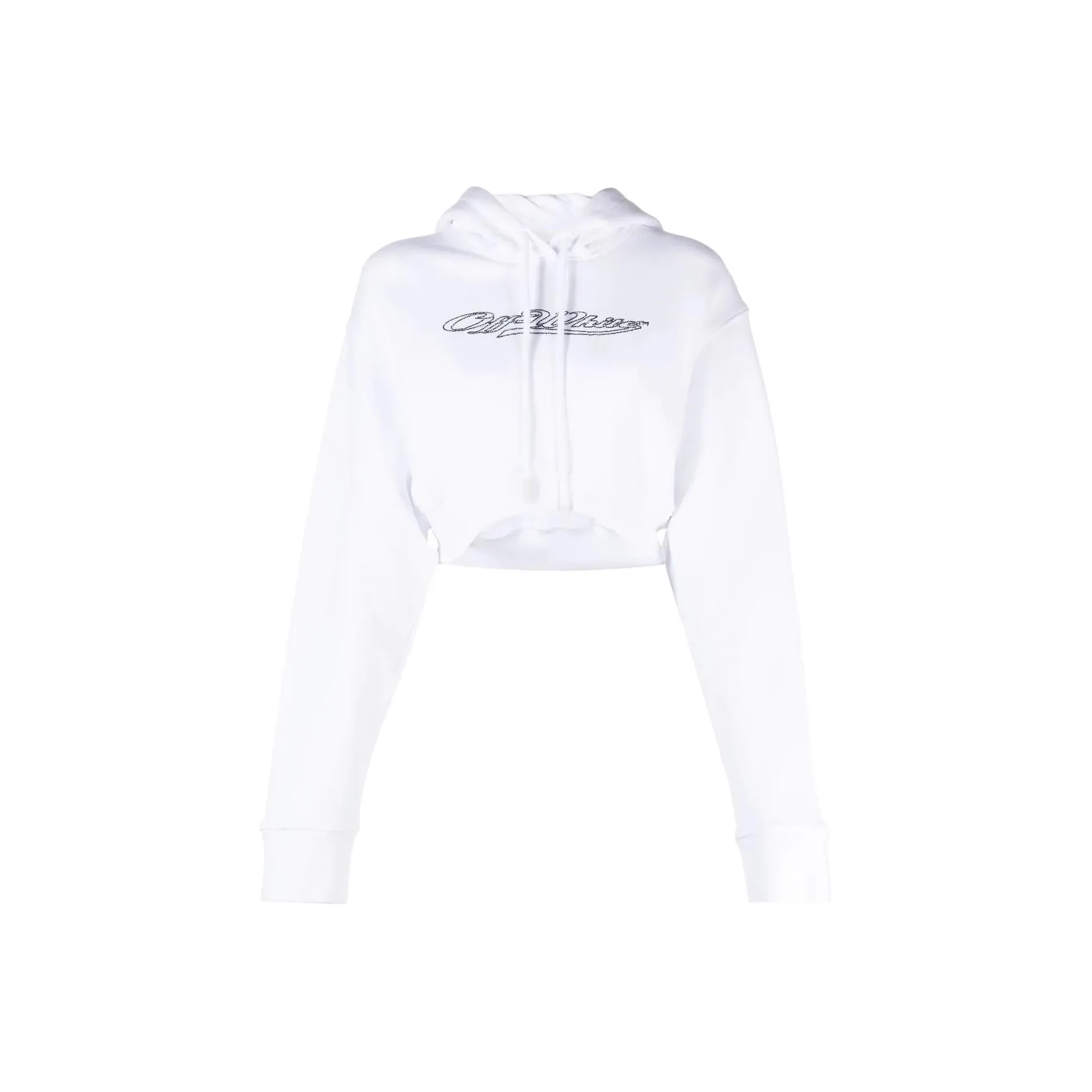 OFF WHITE jacket Drawstring Cropped Hoodie