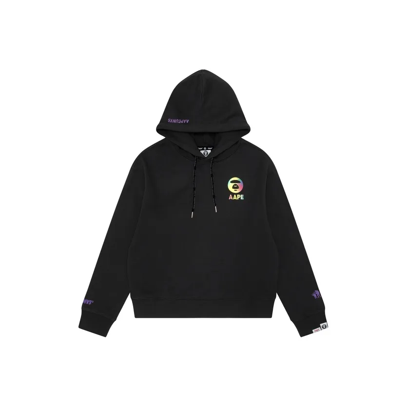 Aape By *A Bathing APE® Logo embossed Cotton Hoodie