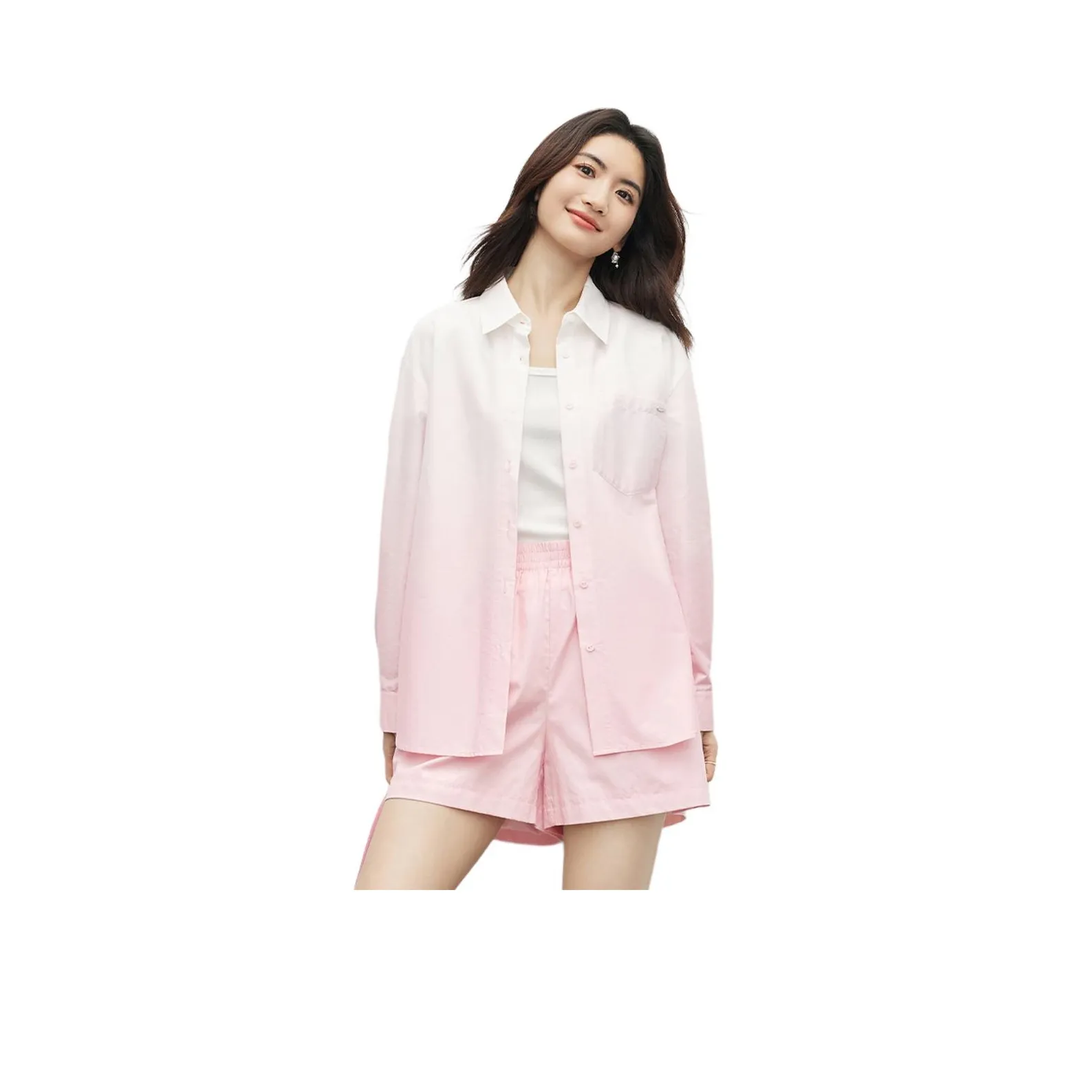Hopeshow Shirt Women's Pastel Pink