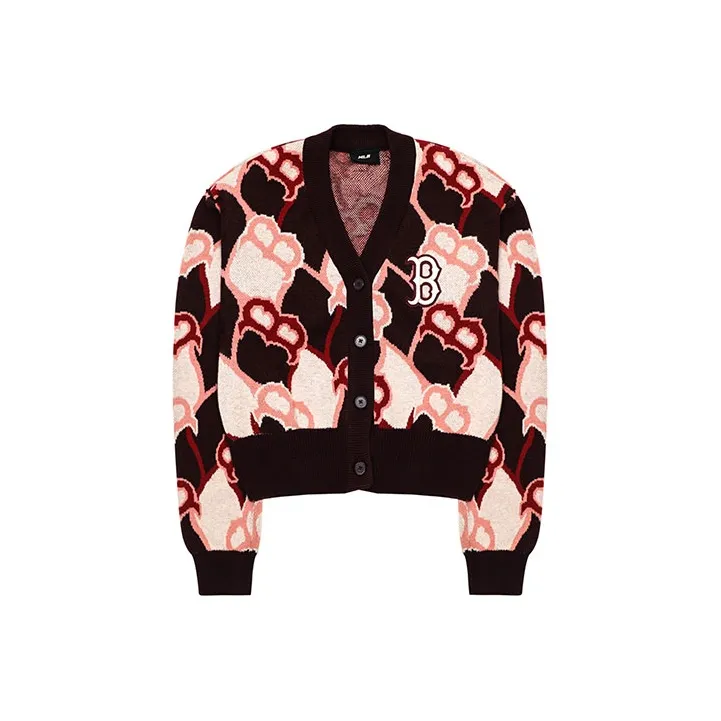 MLB Old Flower Бургундский Женские Кашемировые Свитеры