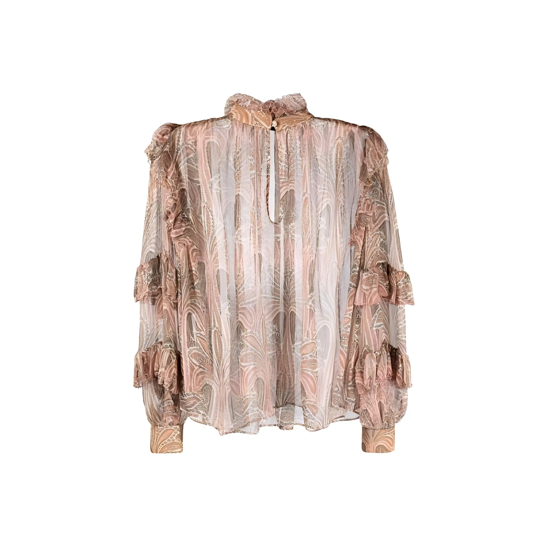 geometric-pattern jacquard shirt dress