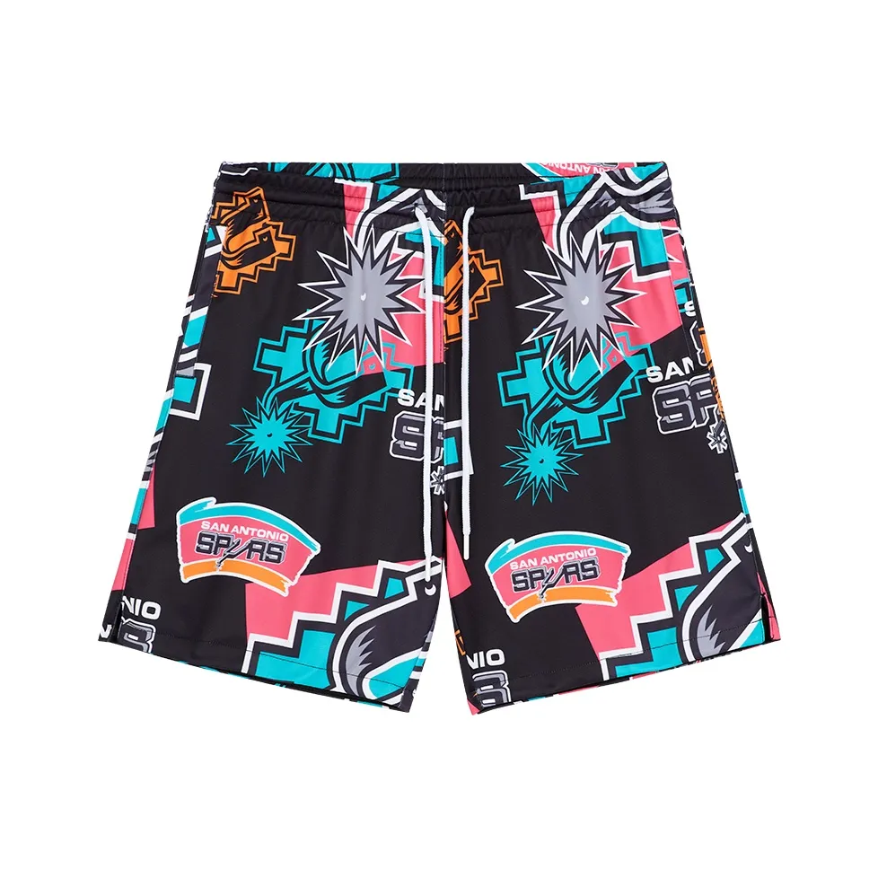 Mitchell & Ness x NBA San Antonio Spurs Basketball Shorts Unisex Black