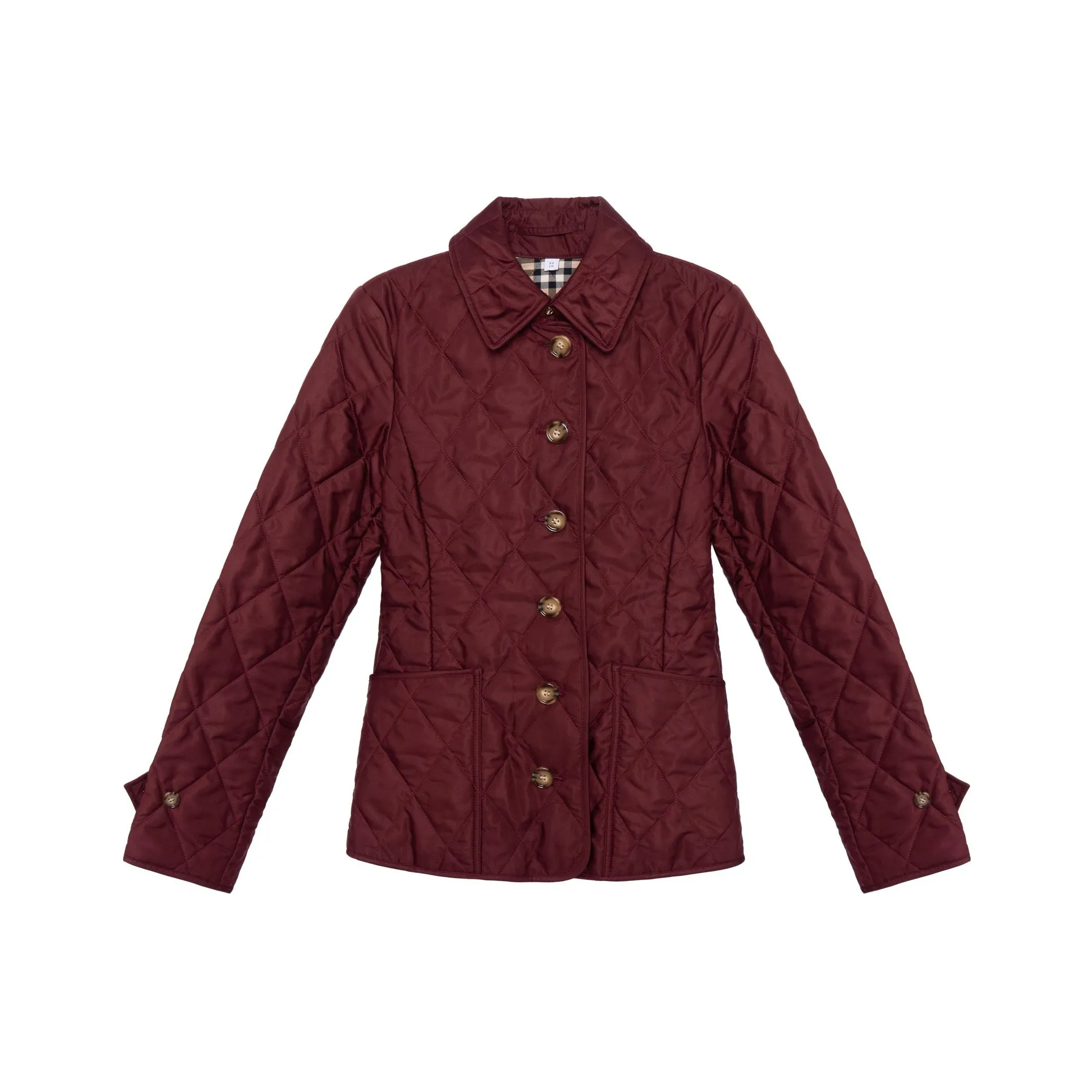 Burberry Puffer Jacket Women's Deep Red