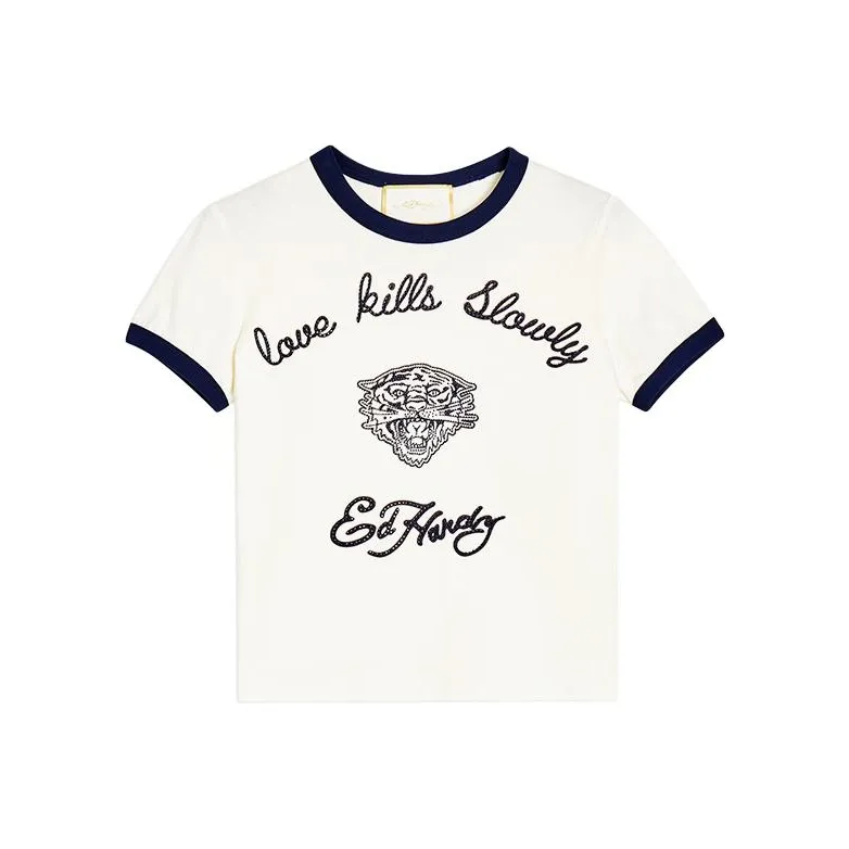 Ed Hardy SS24 Стандартная T-рубашка Женская