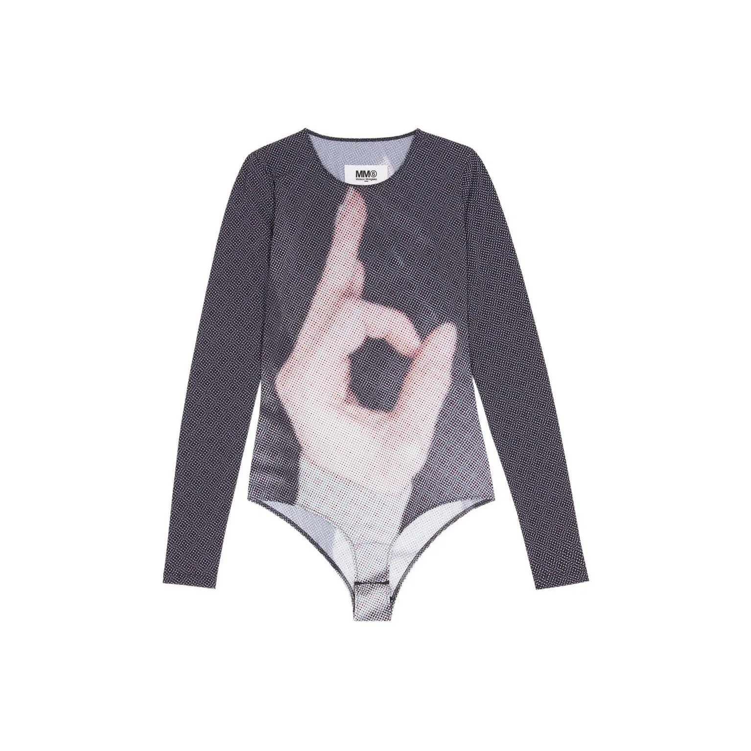 MM6 Maison Margiela 6 Hand-print Bodysuit