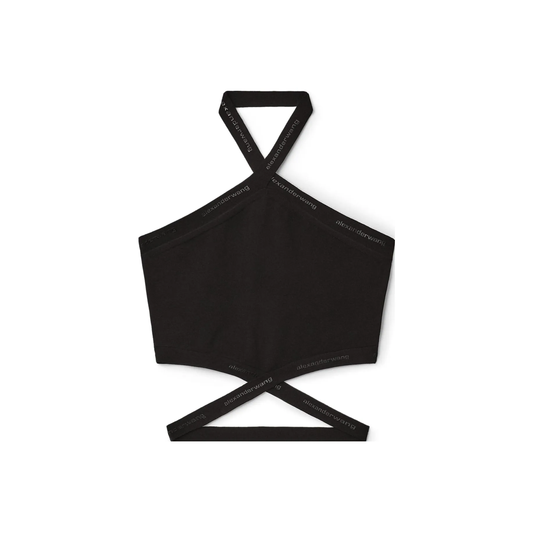 Alexander Wang Halter Neck Logo Detailed Top