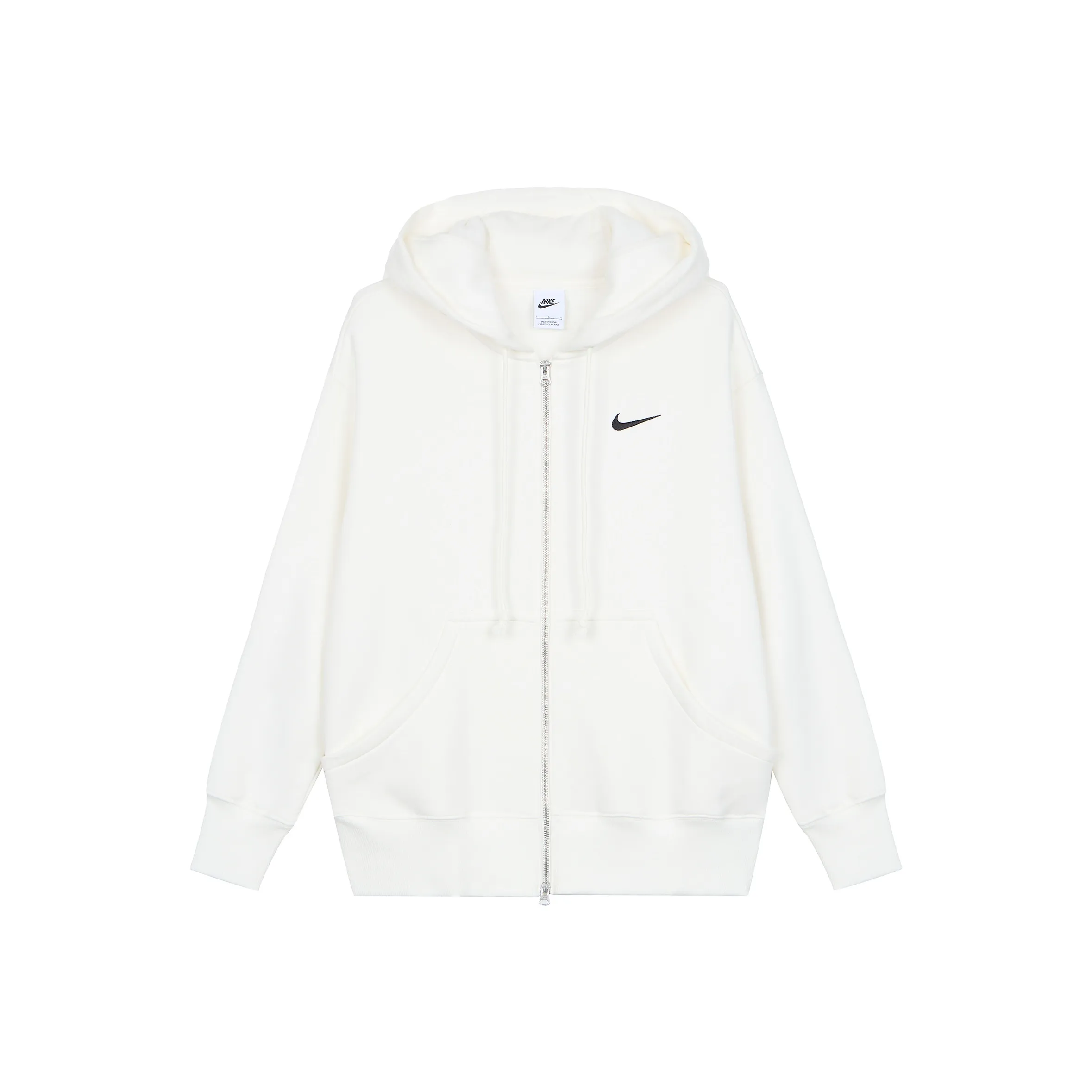 Nike Sportswear Phoenix Fleece Women's Ultra Loose Full zip Hoodie White