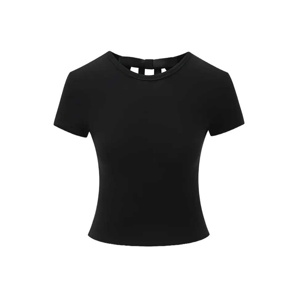 ERIRI Стандартная T-рубашка Женская Черная