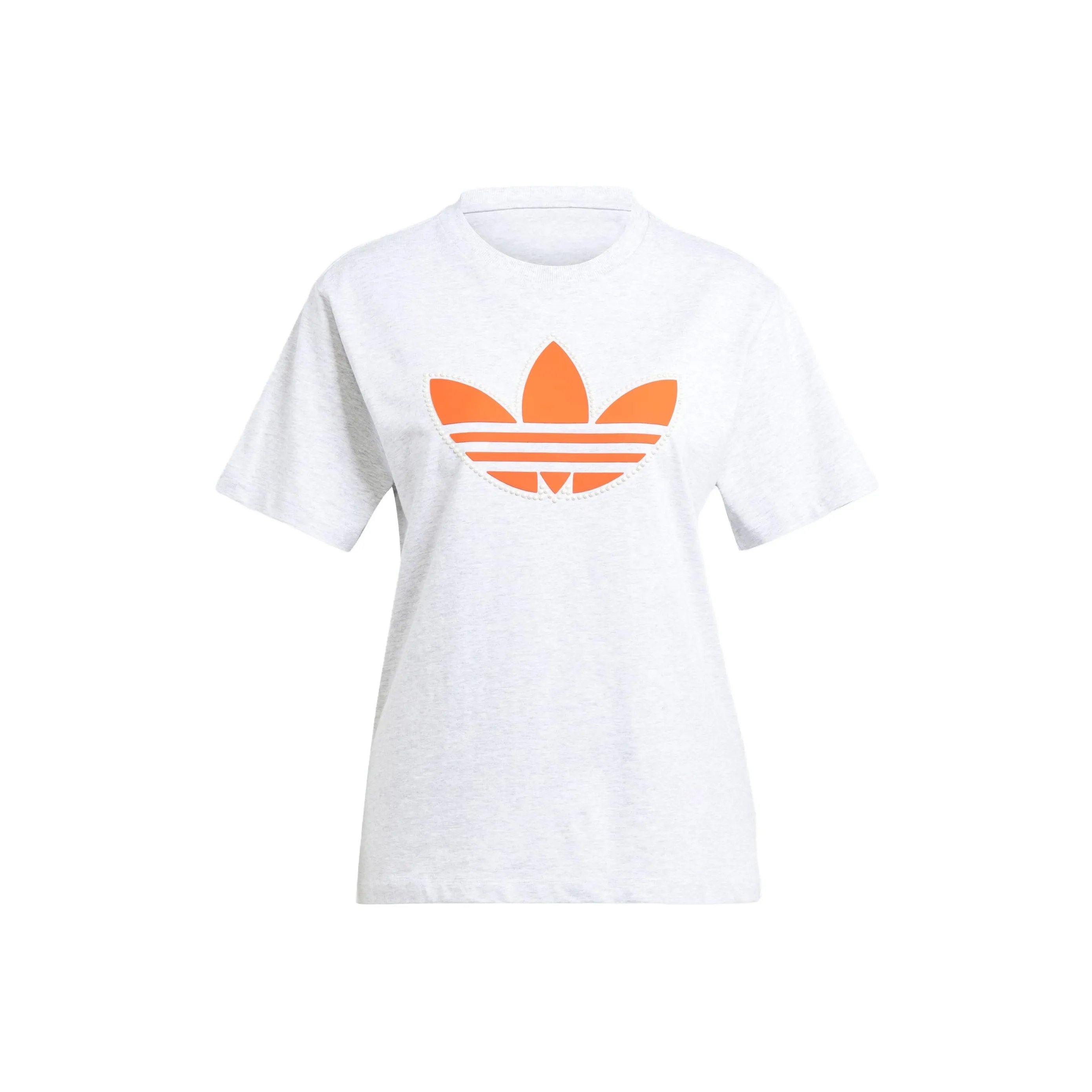 Adidas Originals Trefoil T Shirts Women's Light Heather Gray