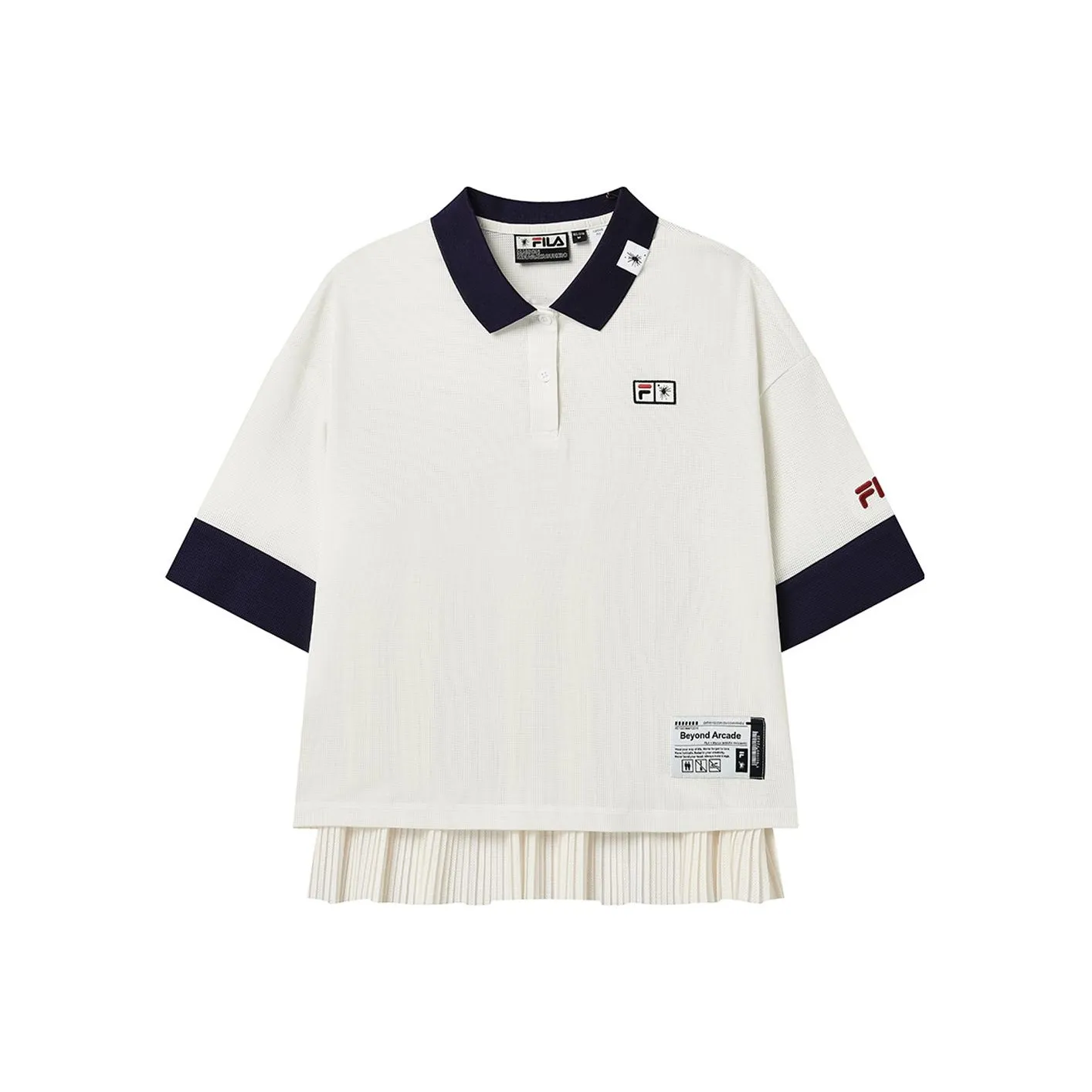FILA Polo Shirt Women's Coconut Milk White