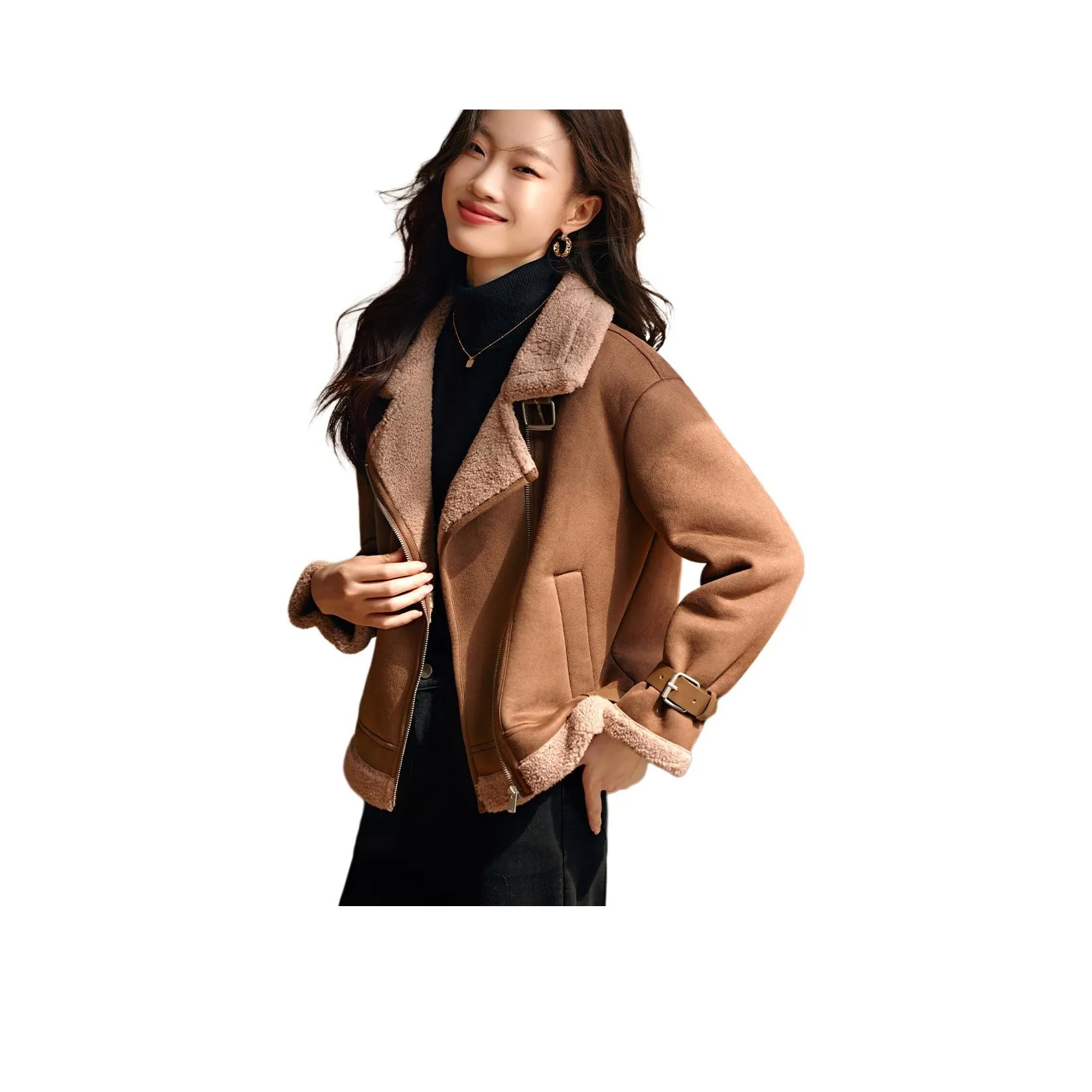 Mo Han Yi Mei Куртки Пальто Женские CAMEL