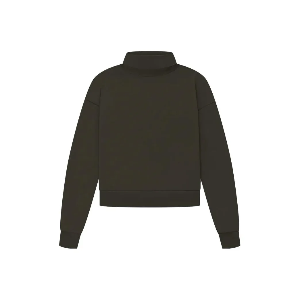 Fear Of God Essentials SS23 Женские Джерси Водолазка Off Черный Толстовка Женские