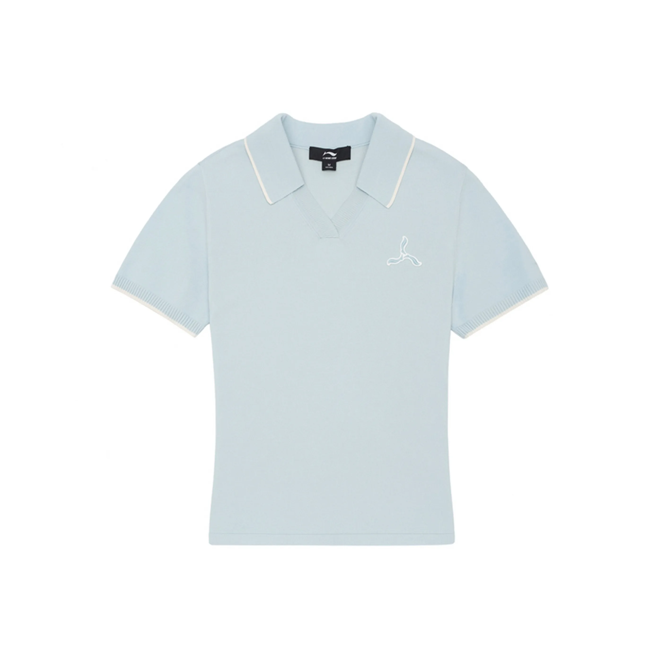 LI NING 1990 LADY L Series Polo Shirts Women's Light Umbilical Blue