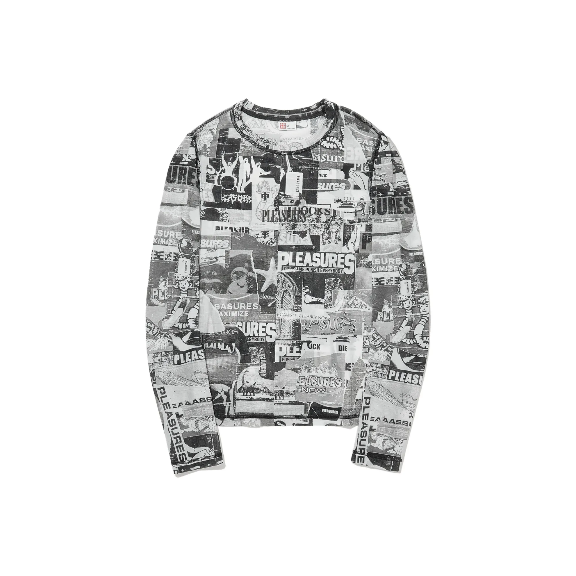 Подкладка X Pleasures T Рубашка Женская Черная