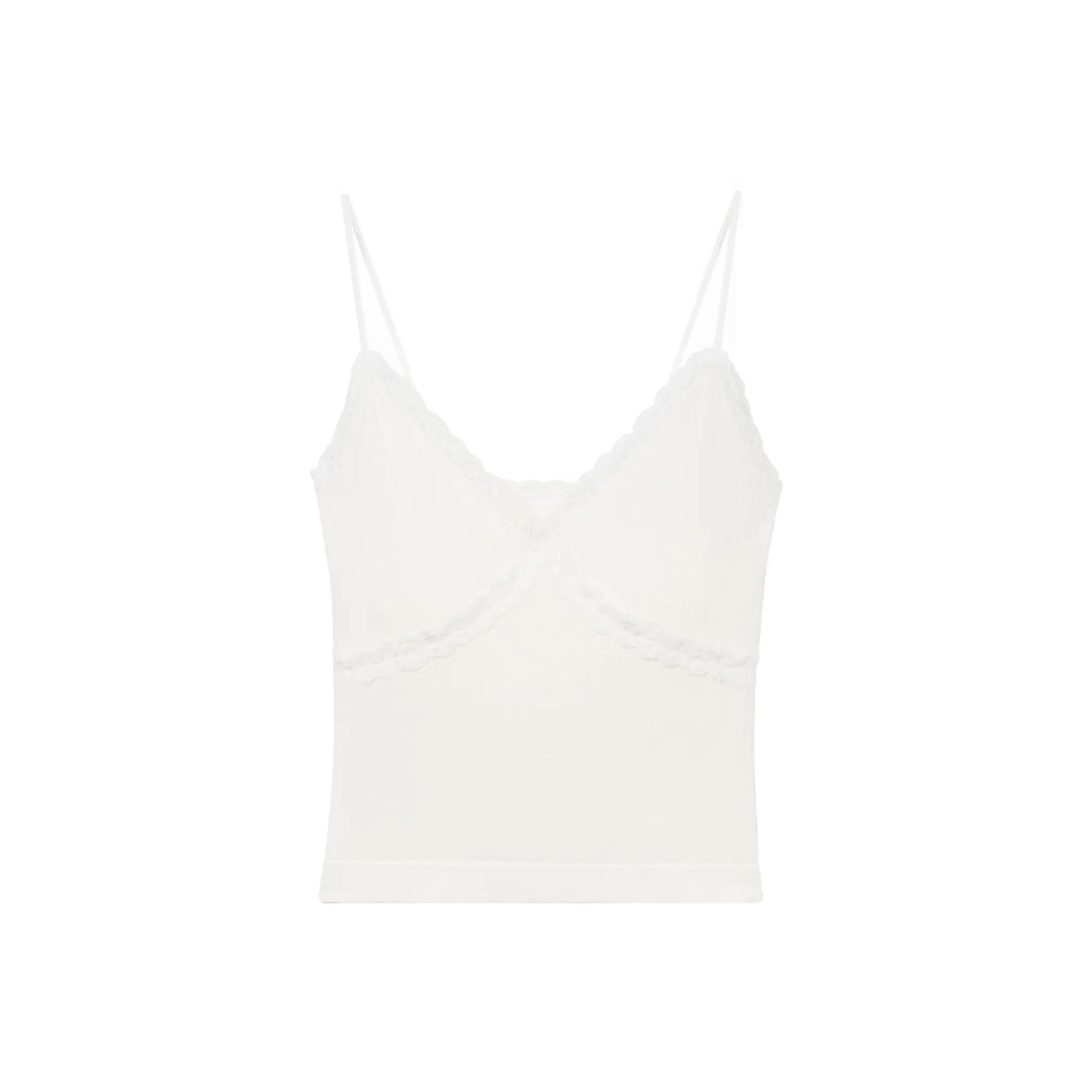 Henny Rue Топ на бретелях Женский Сырный Белый