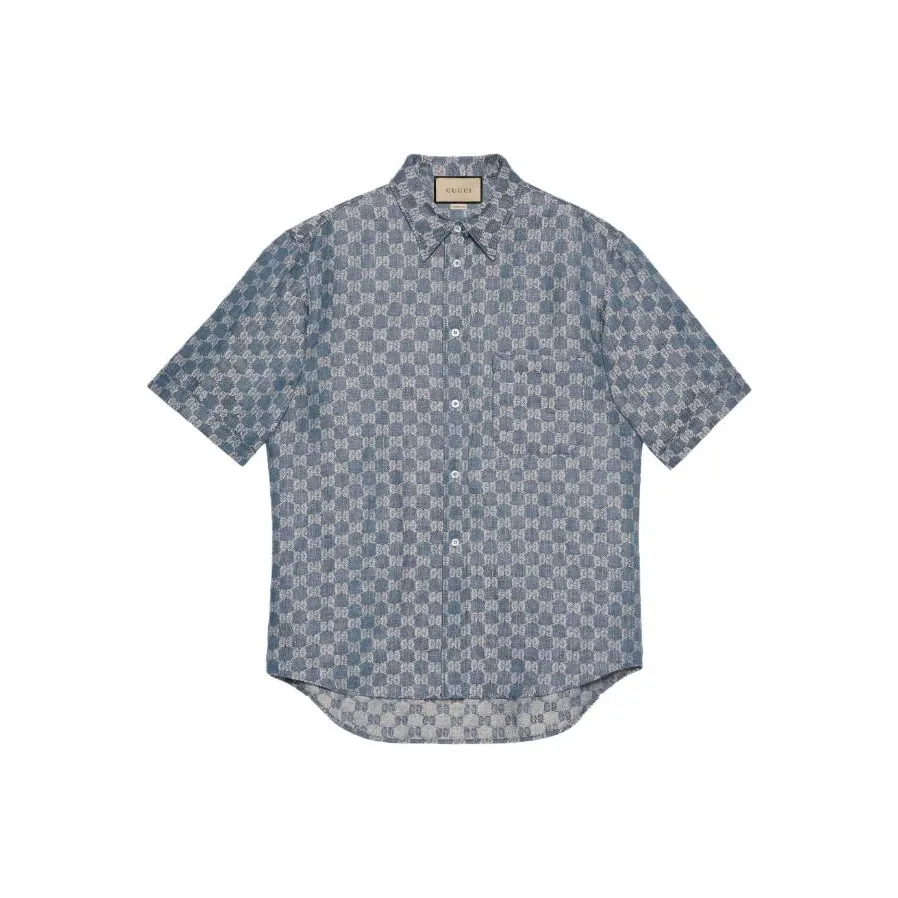 GUCCI Gg Linen Jacquard Shirt