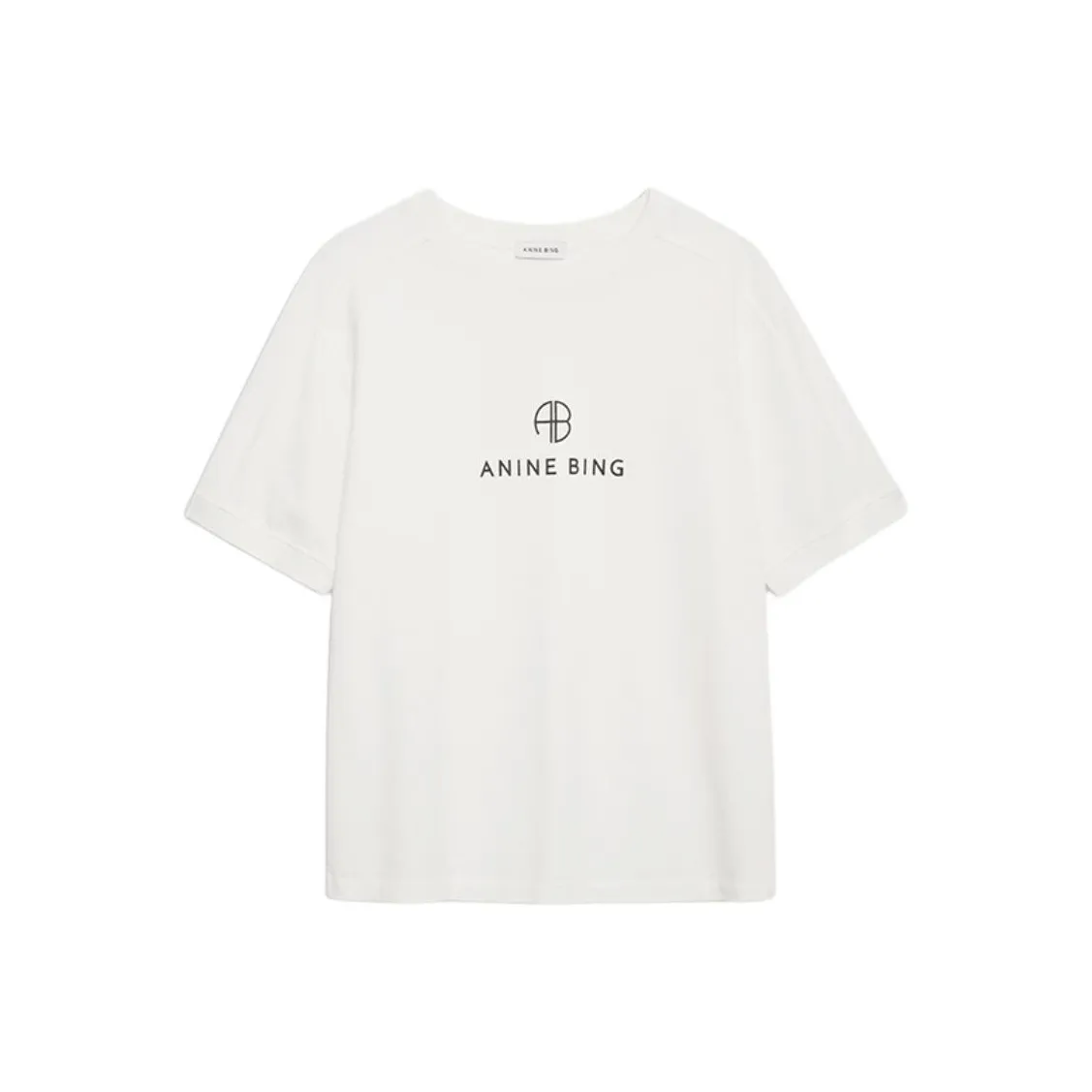 Anine Bing Jersey Logo Printed T Shirt