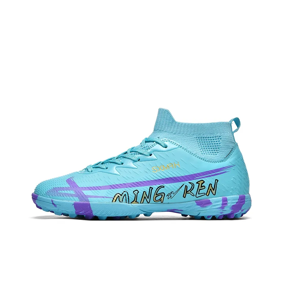 Binary TF Шипы Амортизация Устойчивость к истиранию Легкие Футбольные бутсы Унисекс Аква