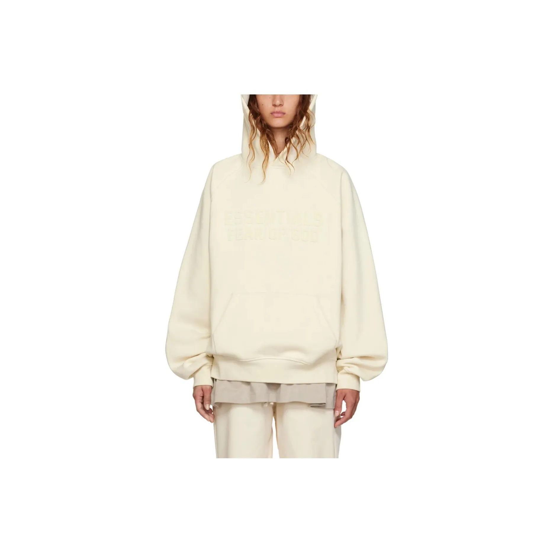 Fear Of God Essentials Толстовка Женская Яичный Белый