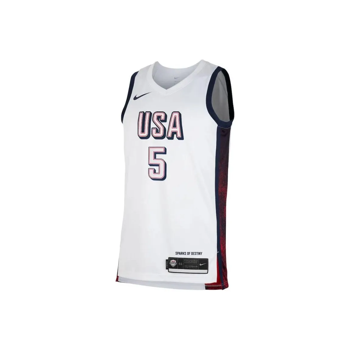 Nike USA Basketball Olympic Team Series Anthony Edwards Swingman Basketball Jerseys Men's White