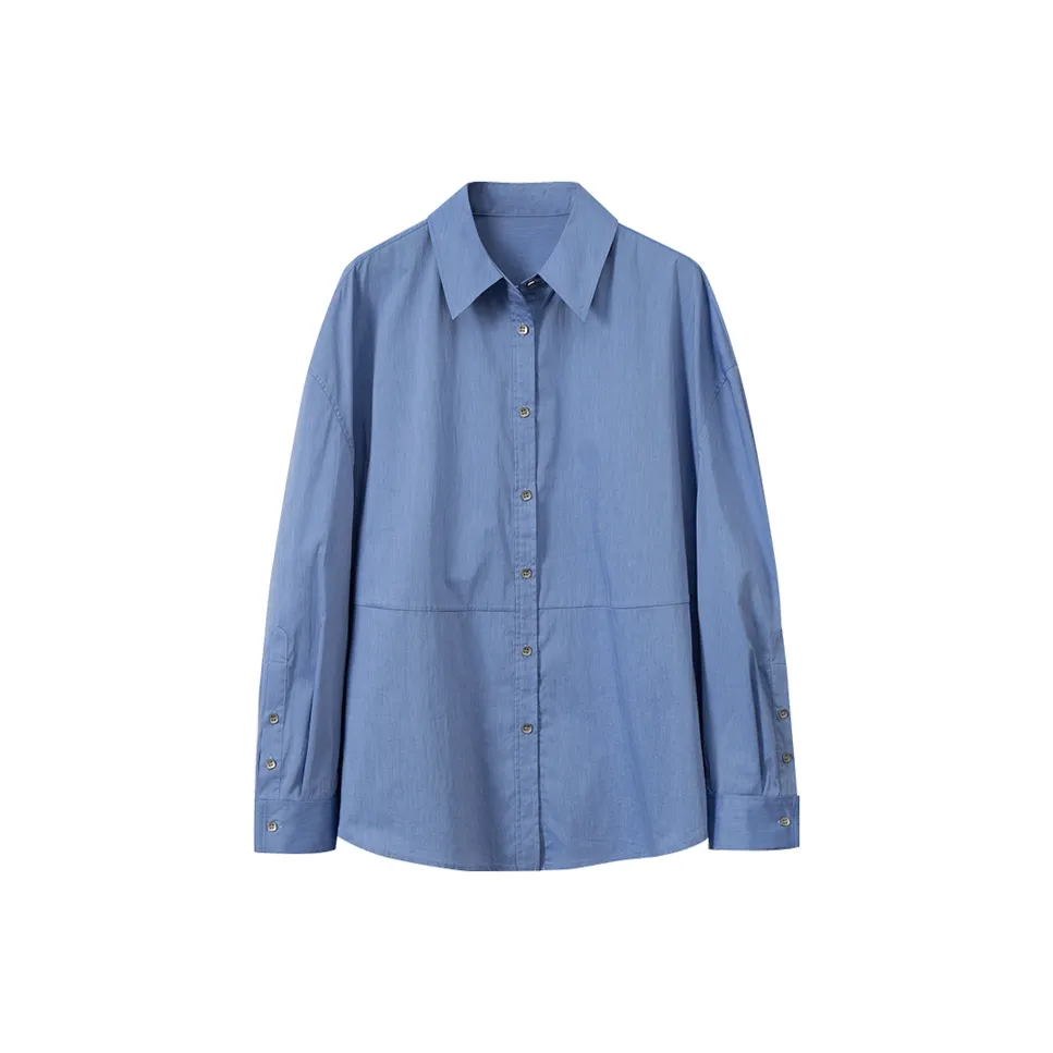 MOSIIMORII Рубашка Женская Церулеан