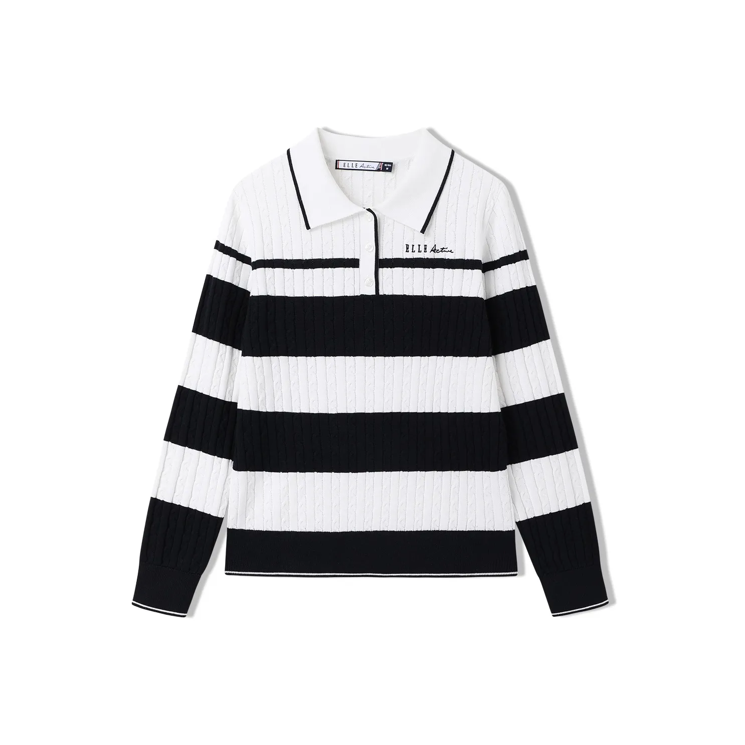Elle Active Knitwear Women's Navy Blue/White