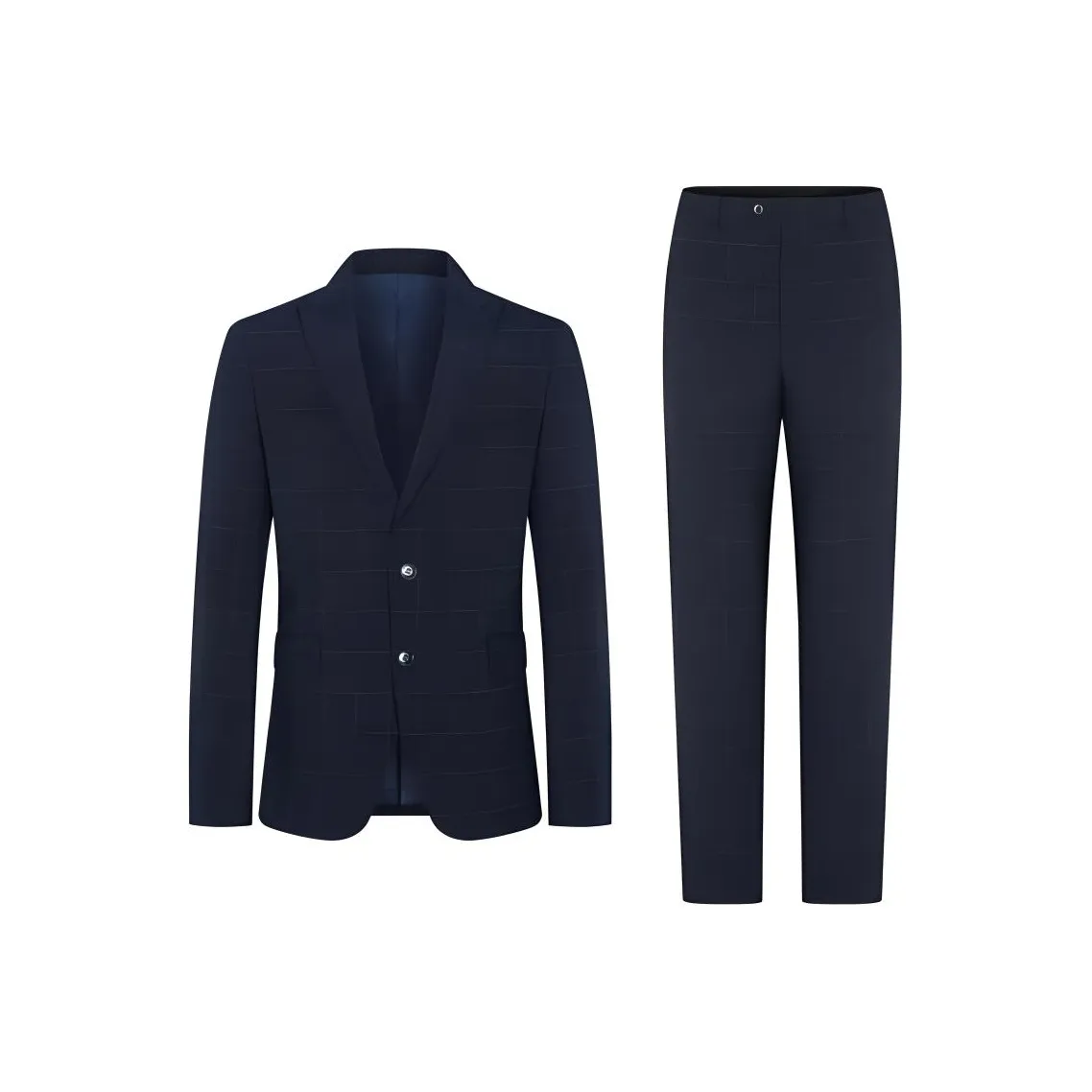 K BOXING Бизнес Костюм Мужской Фиолетово-Синий