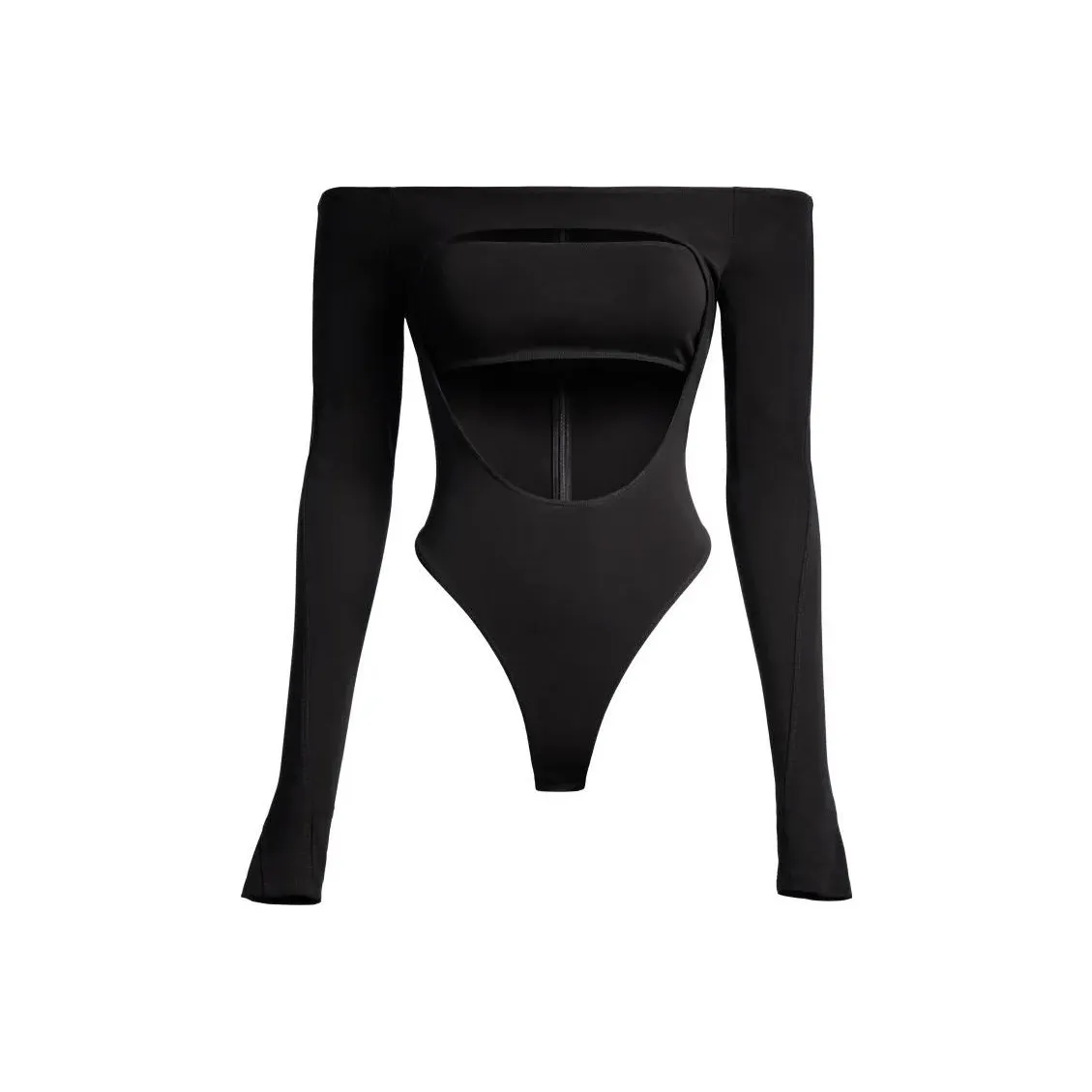 H&M X Mugler Co Фирменный черный Женское боди