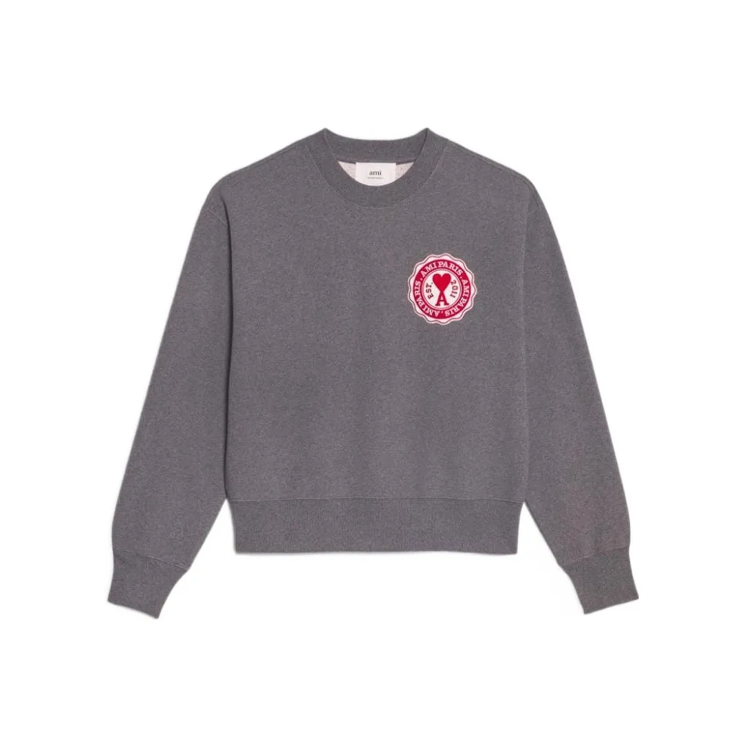 Ami Paris Logo patch Organic cotton Sweatshirt