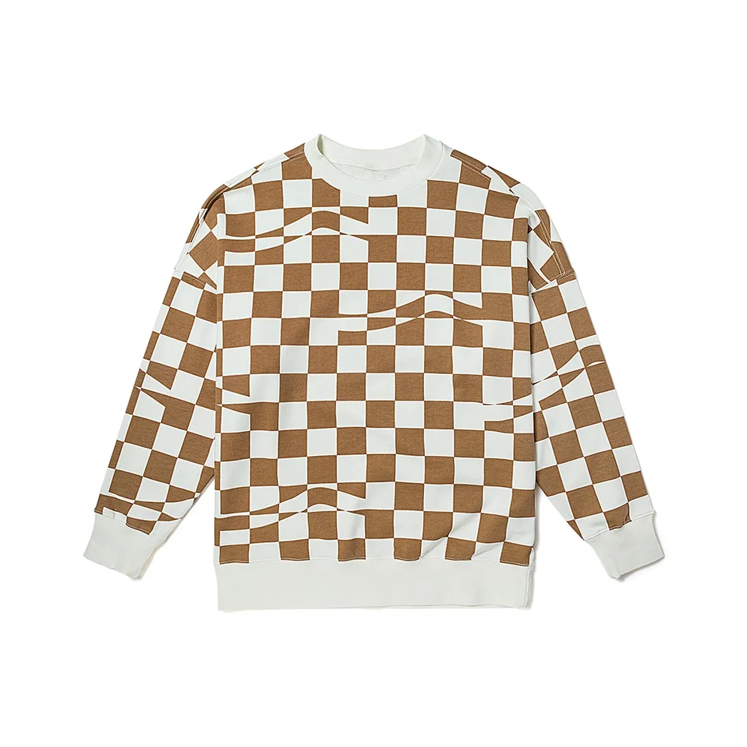Vans Sweatshirts Women's Cocoa Brown Checkerboard