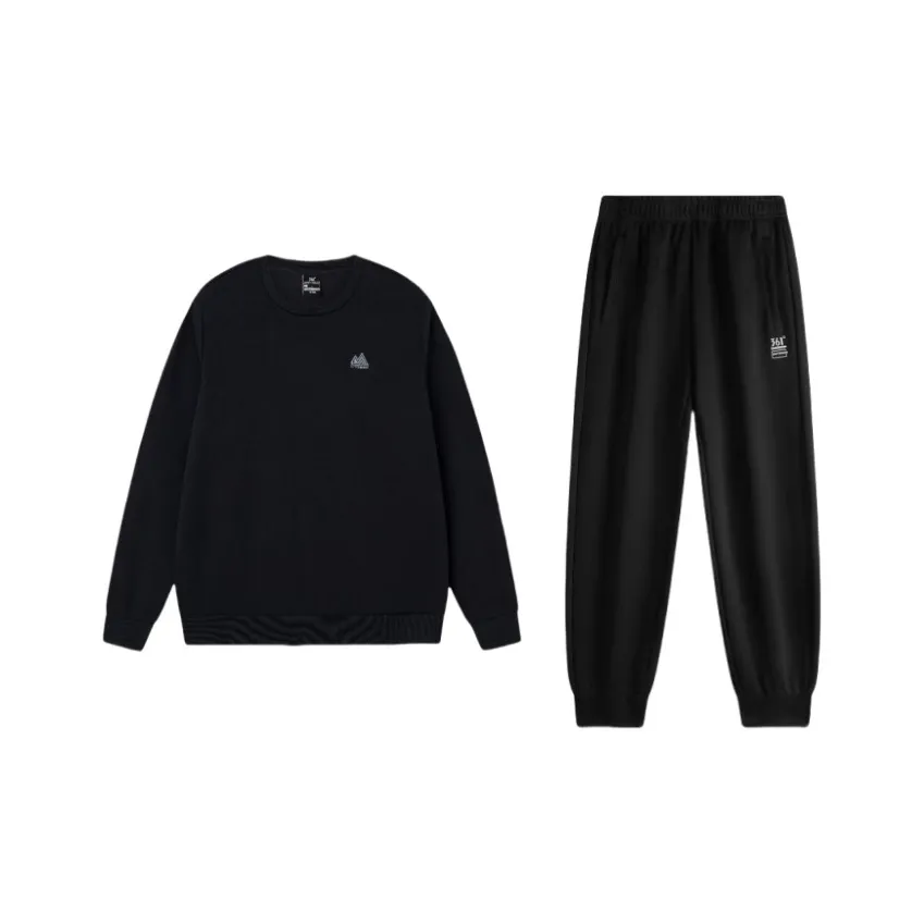 361° Свитшот Комплект Унисекс Супер Черный