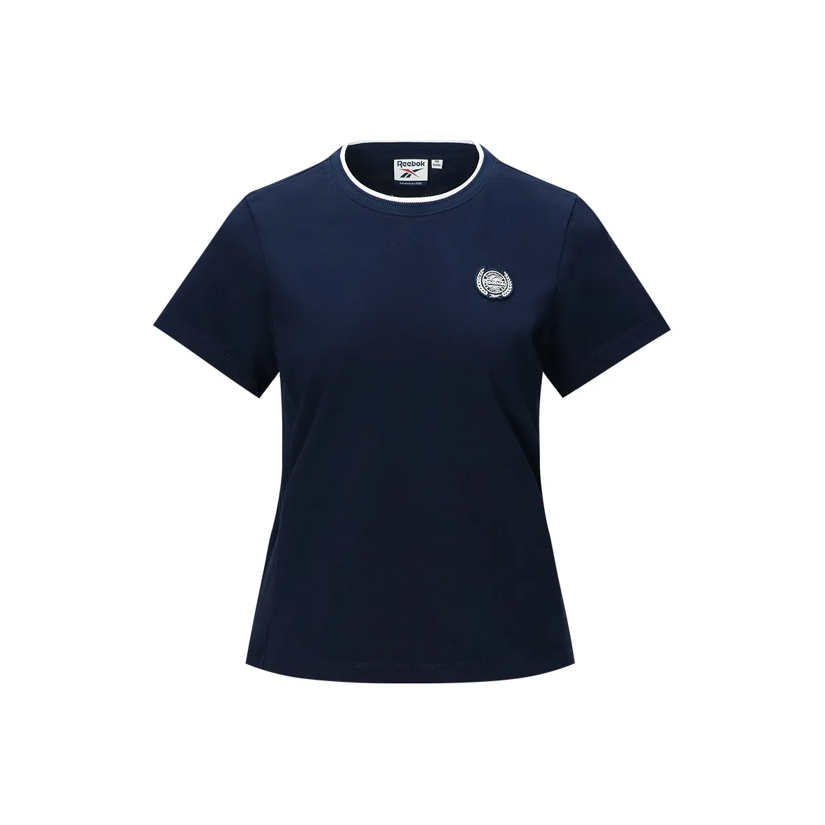 Reebok совместная футболка T Рубашка Женская Темно-синяя