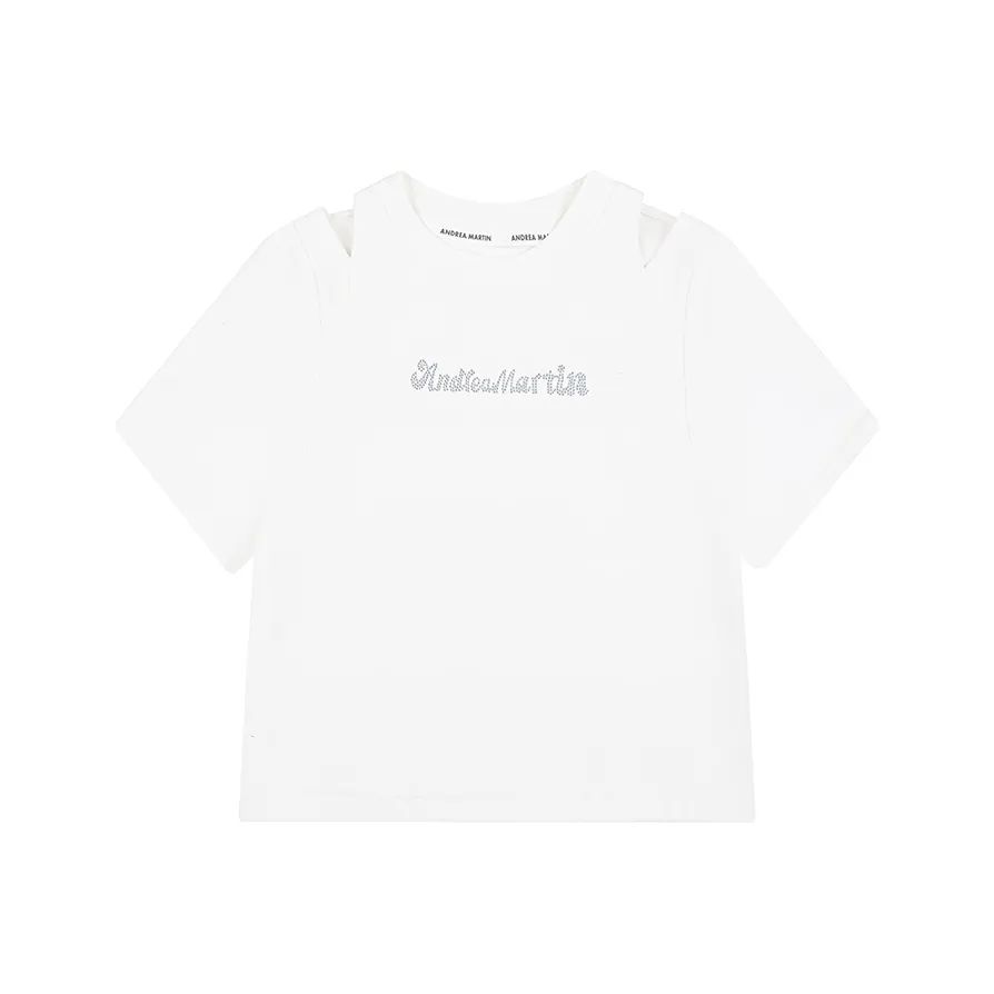 ANDREA MARTIN Белая Женская Футболка