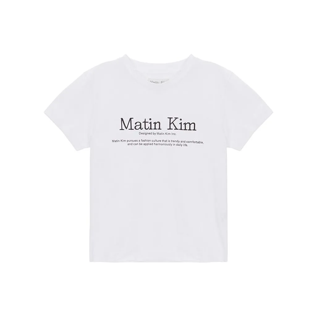 MATIN KIM Regular T Shirt Women's White