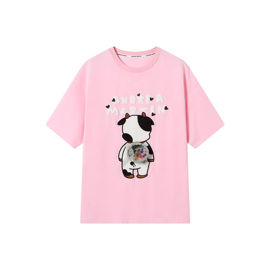 ANDREA MARTIN Розовые Женские Футболки