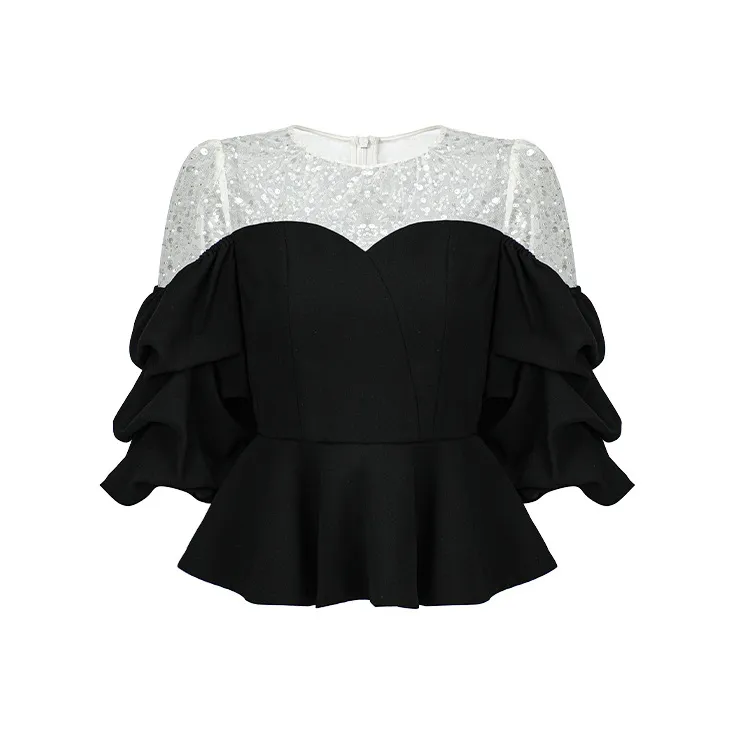 CHICHY CHICHY Размер Sister Large Дизайнер Intent Рубашка Женская Черная