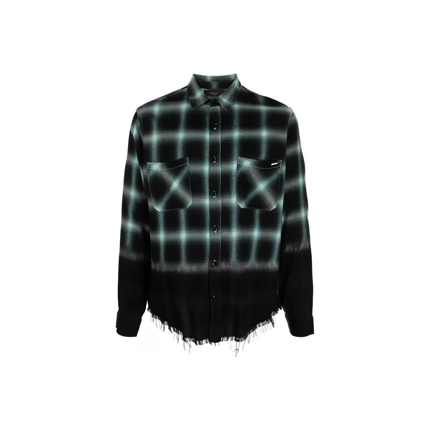 AMIRI Dip Dye Shadow Plaid Shirt