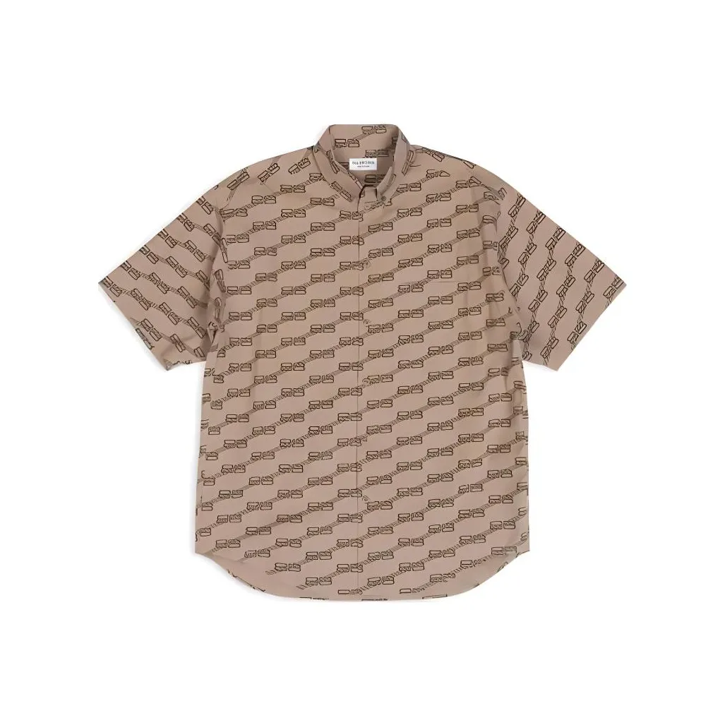 Balenciaga Рубашка Стандартный крой Женская Коричневая