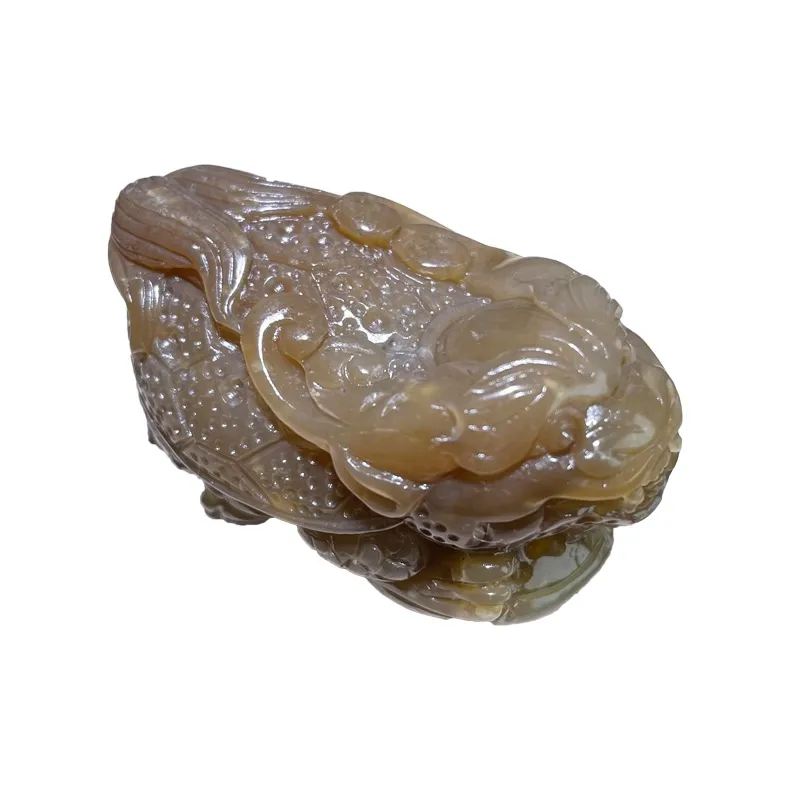BUDOUXIAOAI Hetian Jade Handheld Piece Sugar Jade Unisex
