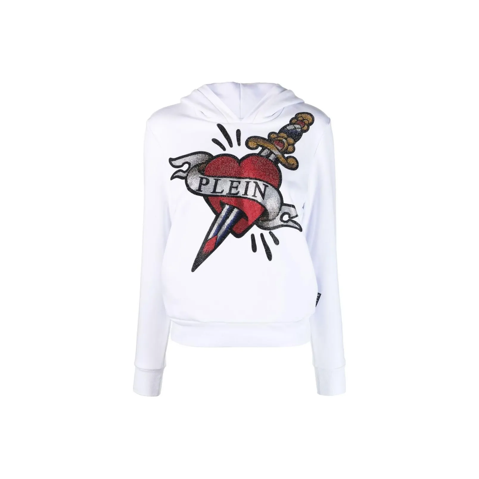 PHILIPP PLEIN Graphic print Cropped Hoodie