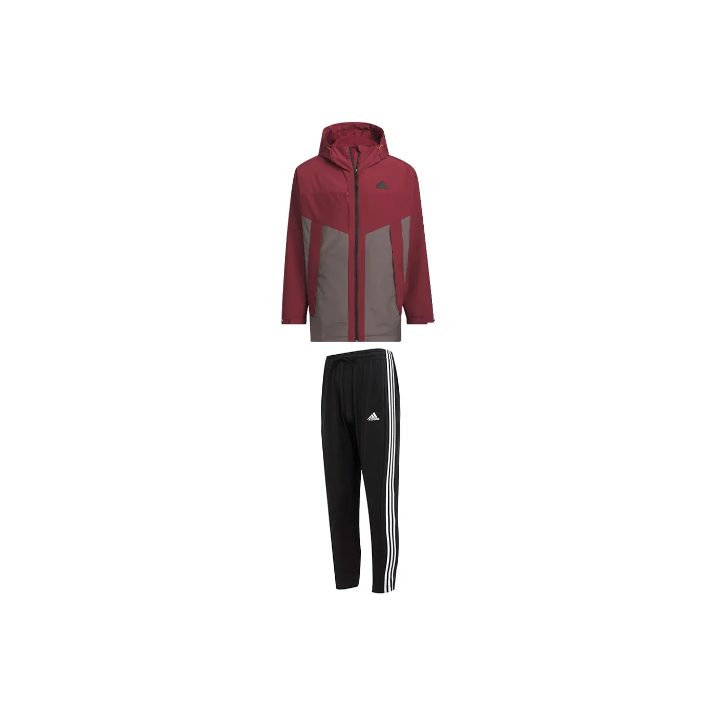 Adidas Casual Sportswear Men's Red Coat+Black Pants